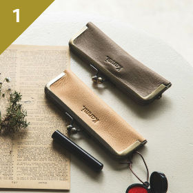 ずっと寄り添う 「フカフカ がま口 印鑑ケース」