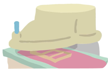 革を抜くイラスト