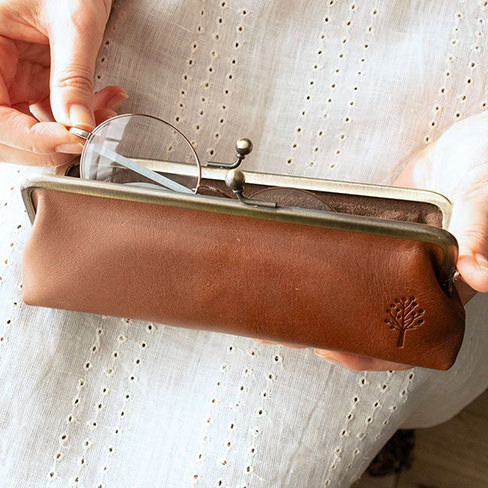 がま口メガネケース