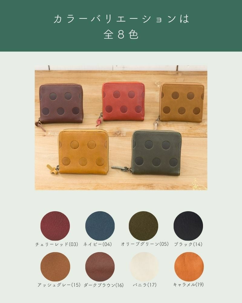 大きく開く小銭入れにびっくり「キャンディ BOX ショートウォレット