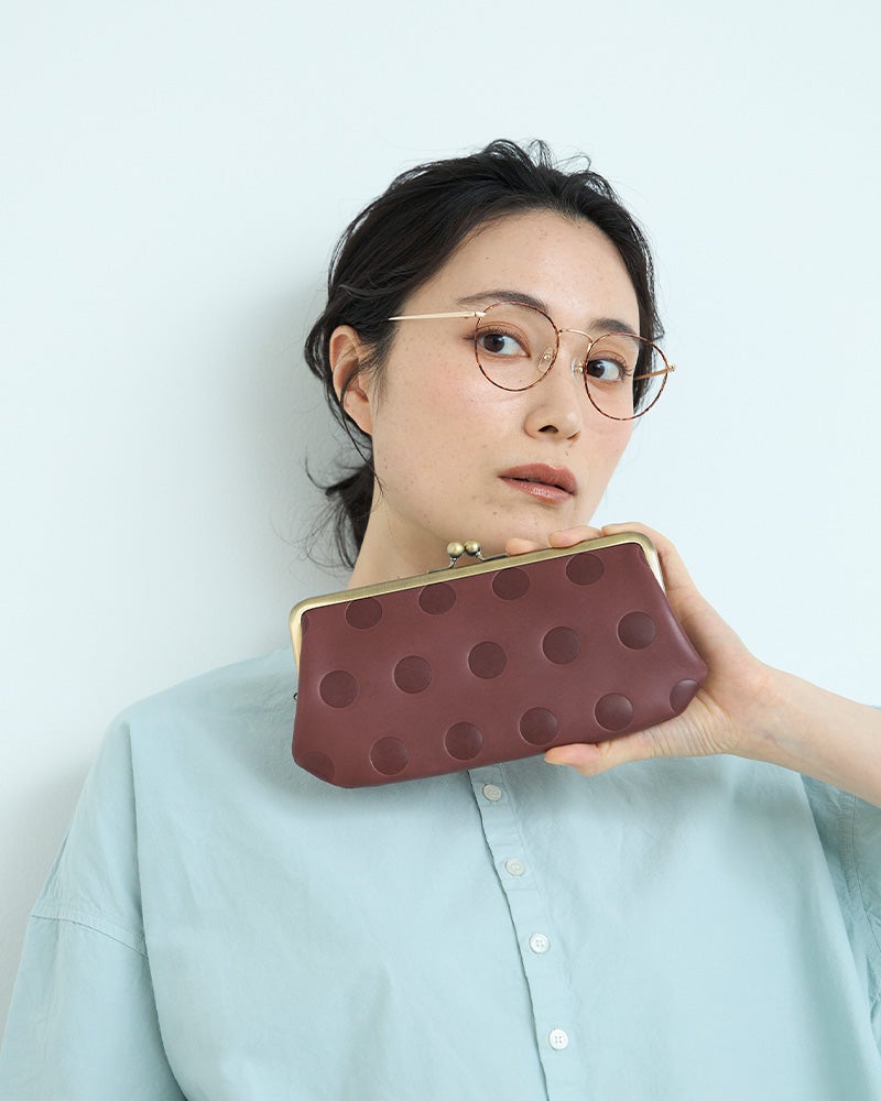 魔法の水玉もよう「キャンディ ロングがま口ウォレット」 | Kanmi