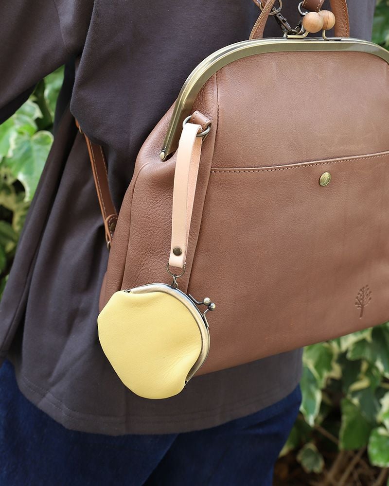 がま口の色：パインイエロー（限定色）