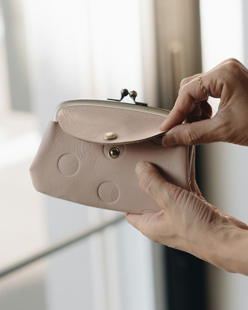 Kanmi. キャンディルーフ親子がま口　カラー：ベビーピンク