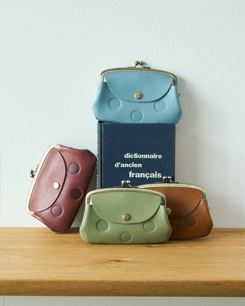 キャンディルーフ 親子がま口」使うほど愛着、本革の優しいフォルム