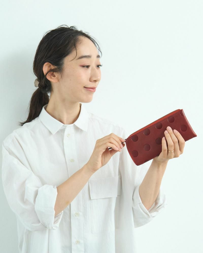 キャンディ　L型ロングウォレット ネイビー＆ブラック
