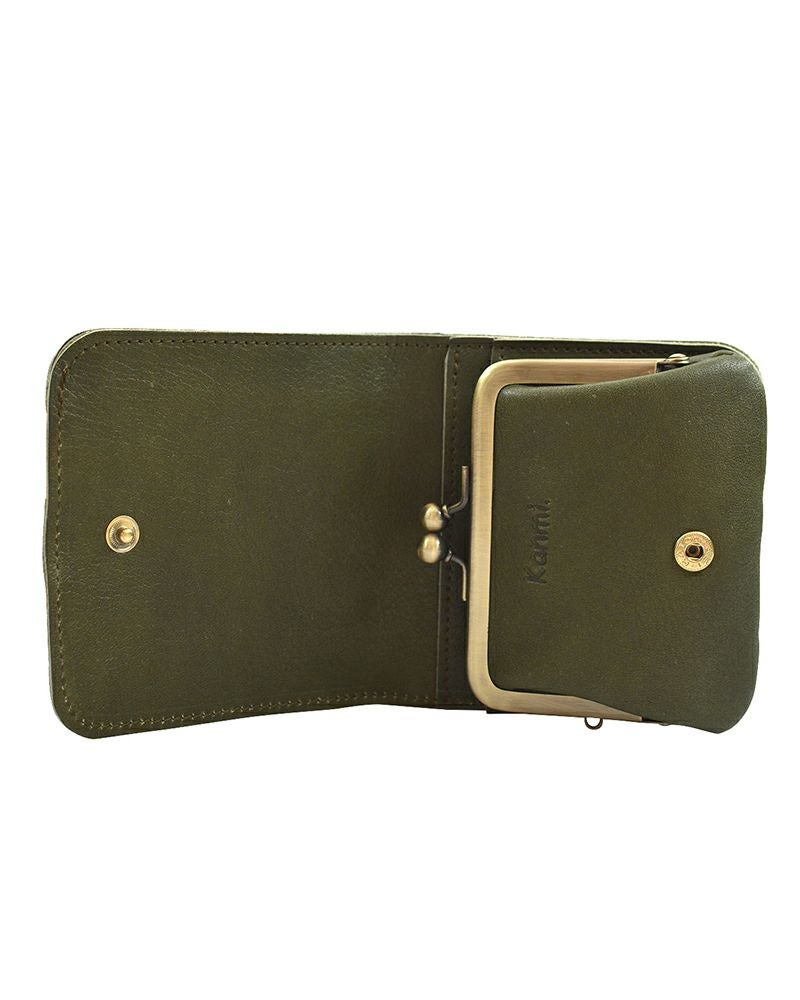 新品　kanmi. 　シマシマ　がま口コンパクトウォレット Kanmi. - 新品 kanmi. シマシマ がま口コンパクトウォレットの通販 by
