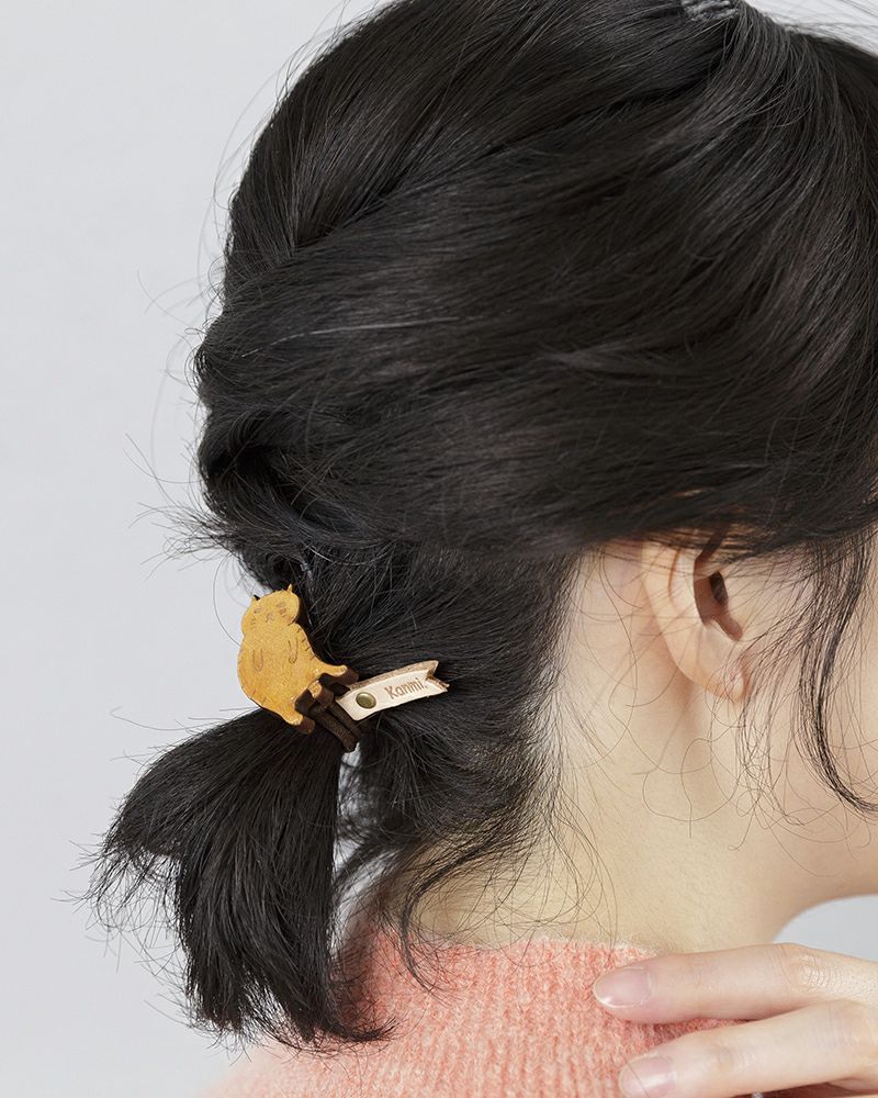 猫のかわいさそのまま「クリアウッド ねこno ヘアゴム」 | Kanmi