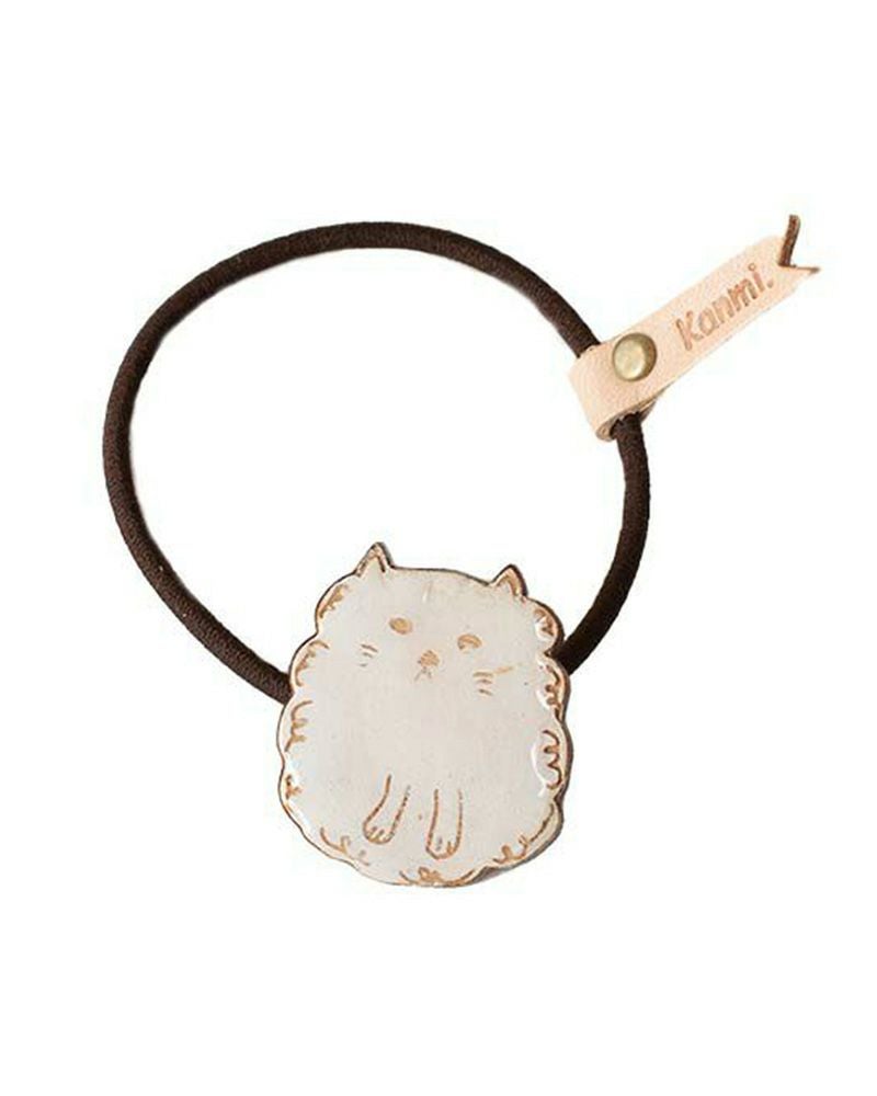 猫のかわいさそのまま「クリアウッド ねこno ヘアゴム」 | Kanmi
