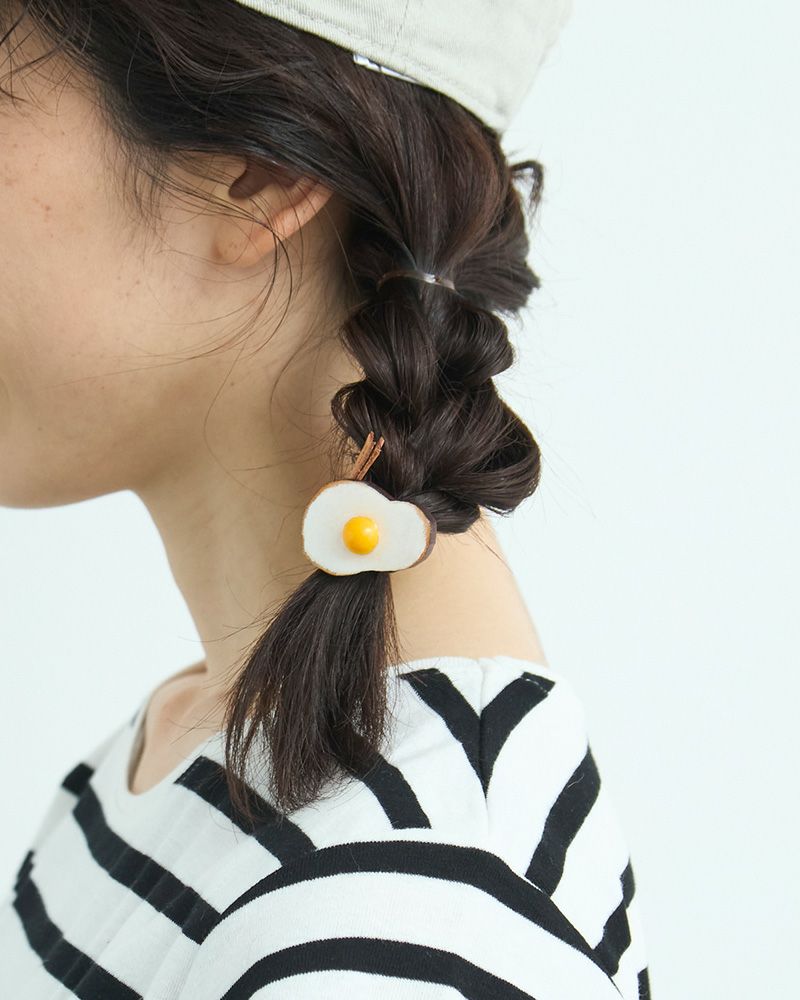 ヘアアクセサリーの種類：目玉焼き