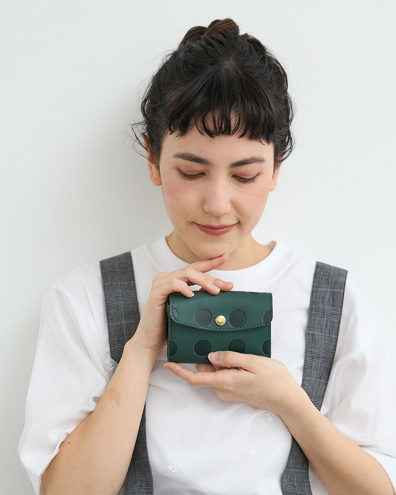 ミニ財布の色：フォレストグリーン