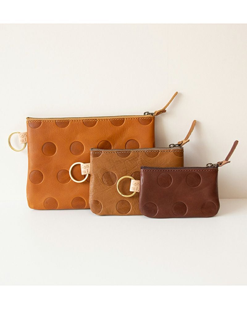 小物やカードがぴったりサイズ「キャンディ フラットポーチ（S