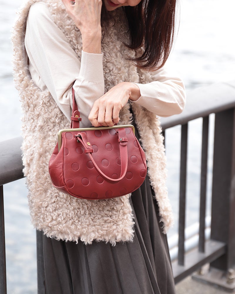  キャンディ　がま口 ミニ ボストンバッグ 