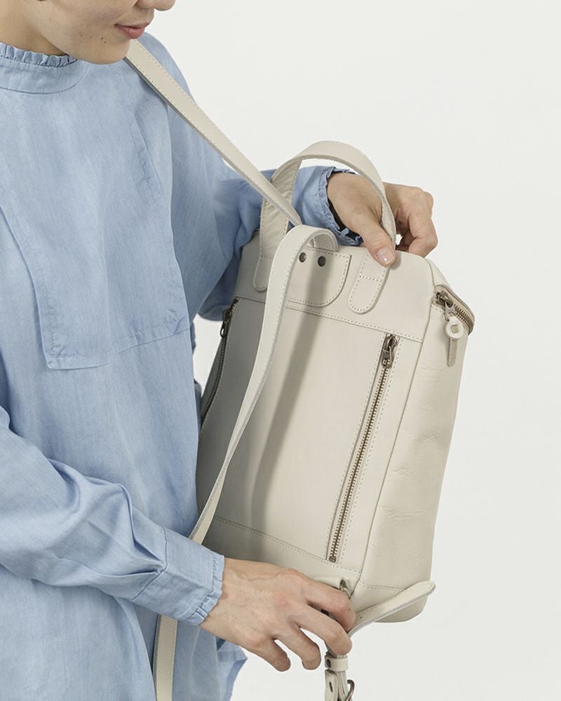 リュックの色：バニラ