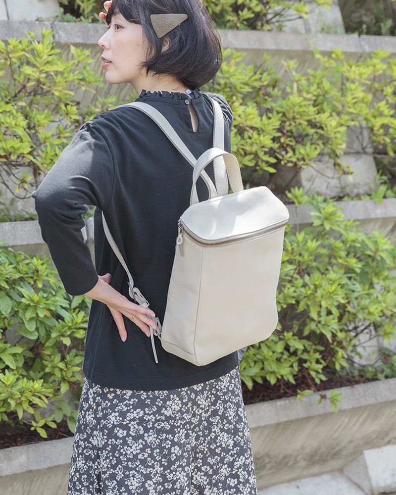 リュックの色：バニラ