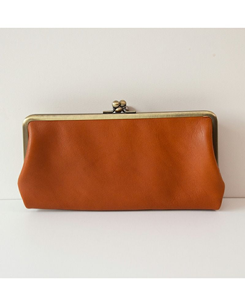 がま口の色：キャメル