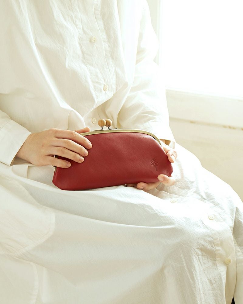 ドロップツリー木玉 ロング がま口 ウォレット