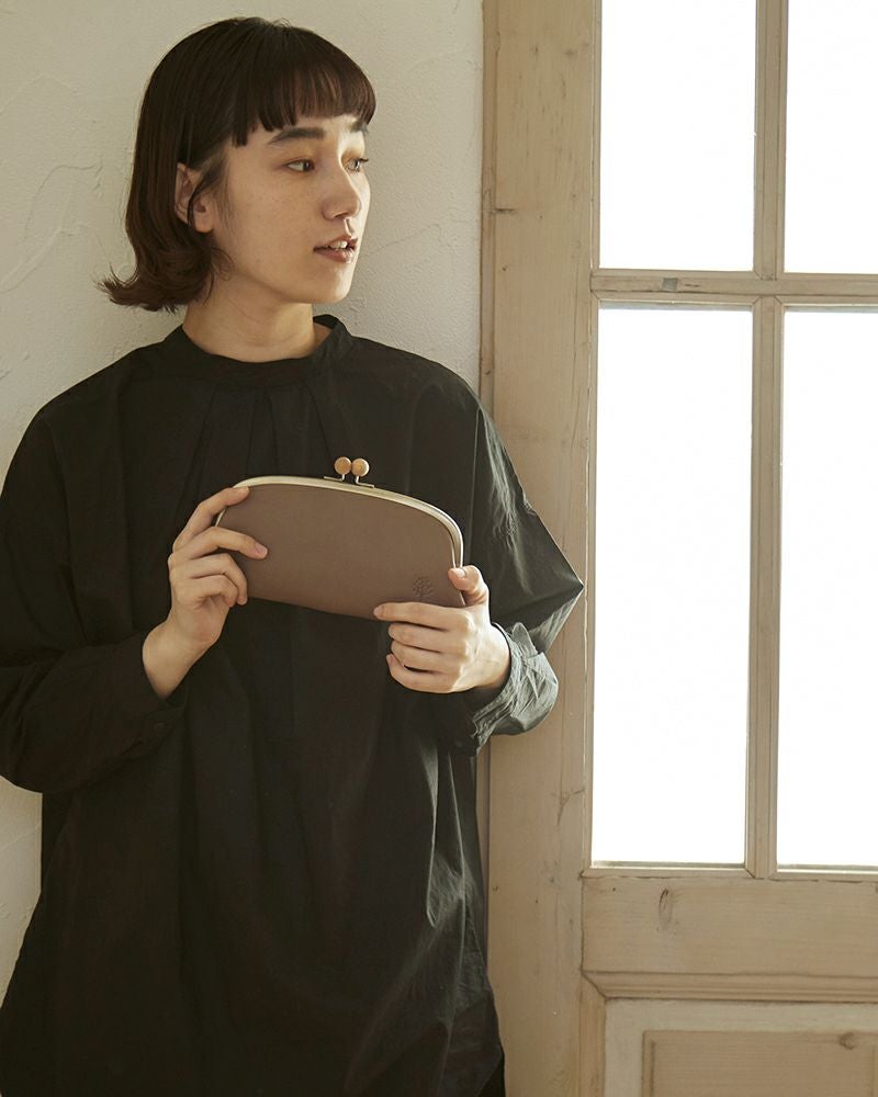 ドロップツリー木玉　 ロングがま口ウォレット  