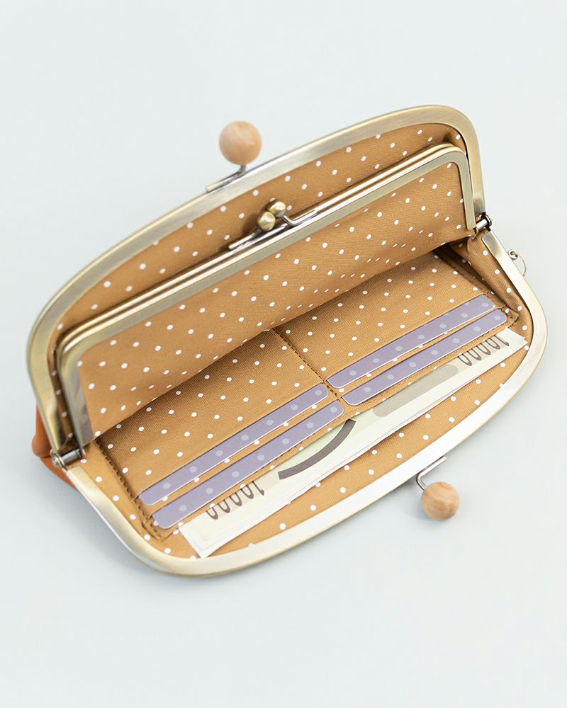 がま口の色：キャメル