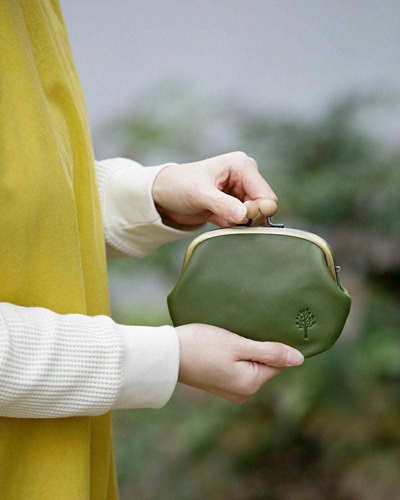 ドロップツリー木玉 親子がま口   