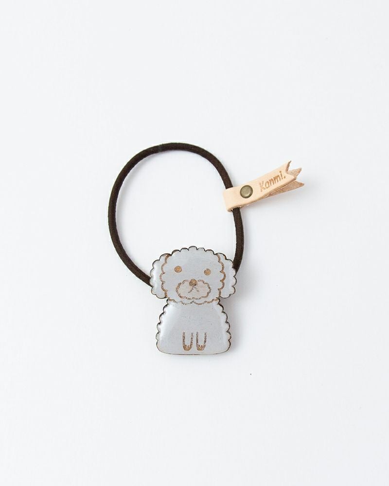 ヘアアクセサリーの種類：プードル グレー