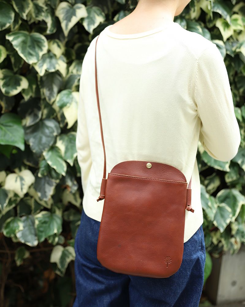 ドロップツリー サコッシュ（M）：ダークブラウン