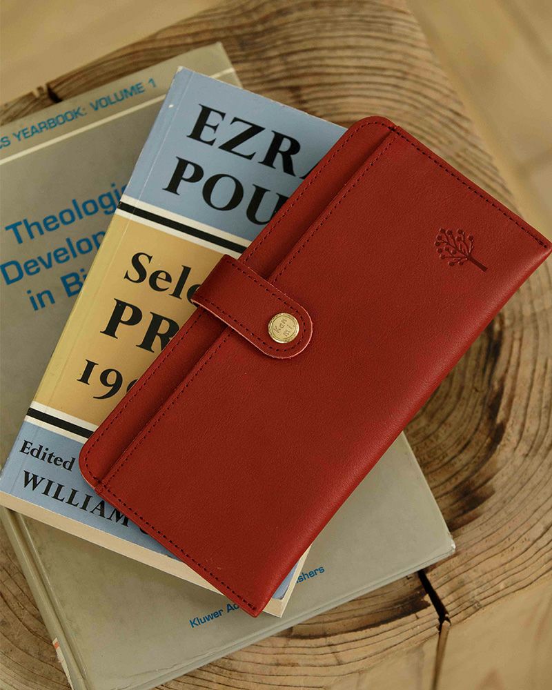 長財布の色：レッド