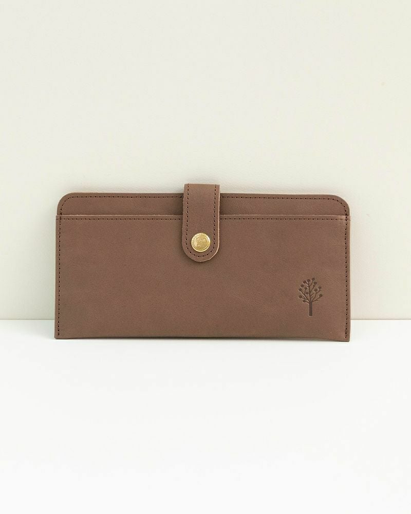 通帳も入る、薄型財布「ドロップツリー スリムウォレット」 | Kanmi