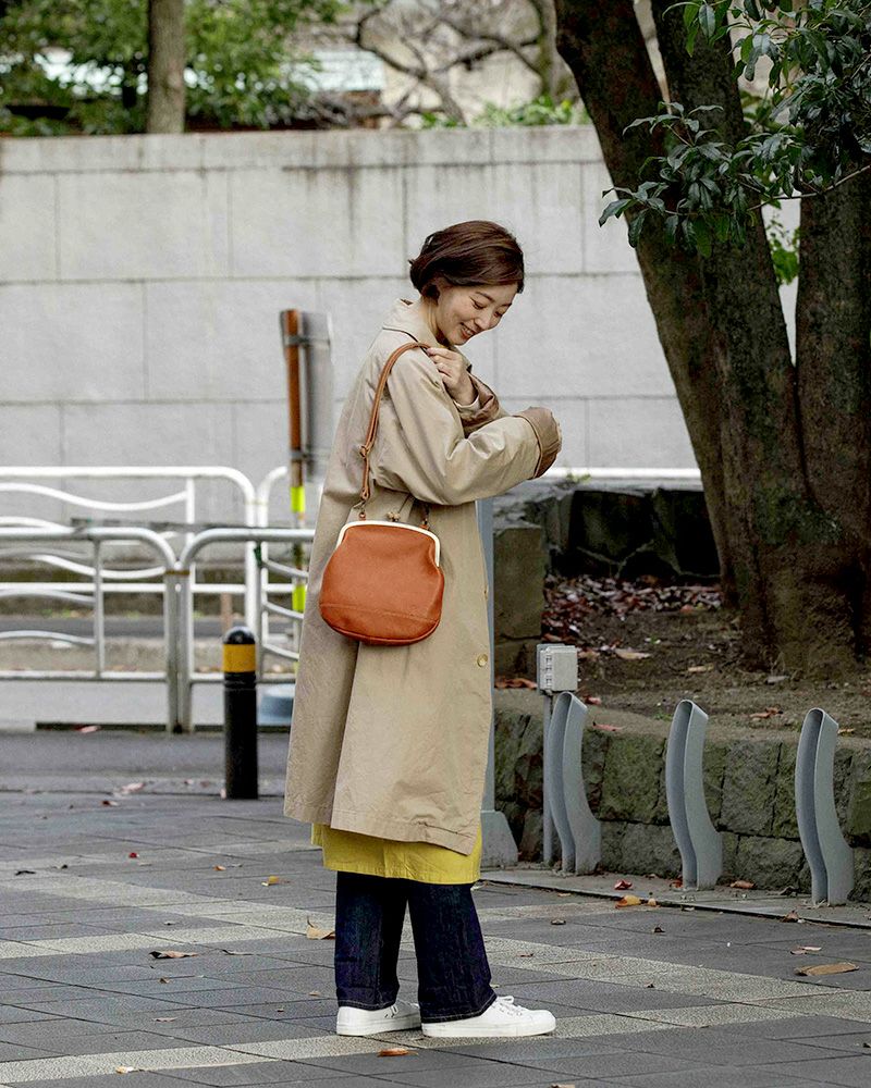 ドロップツリー木玉　 がま口ポシェット