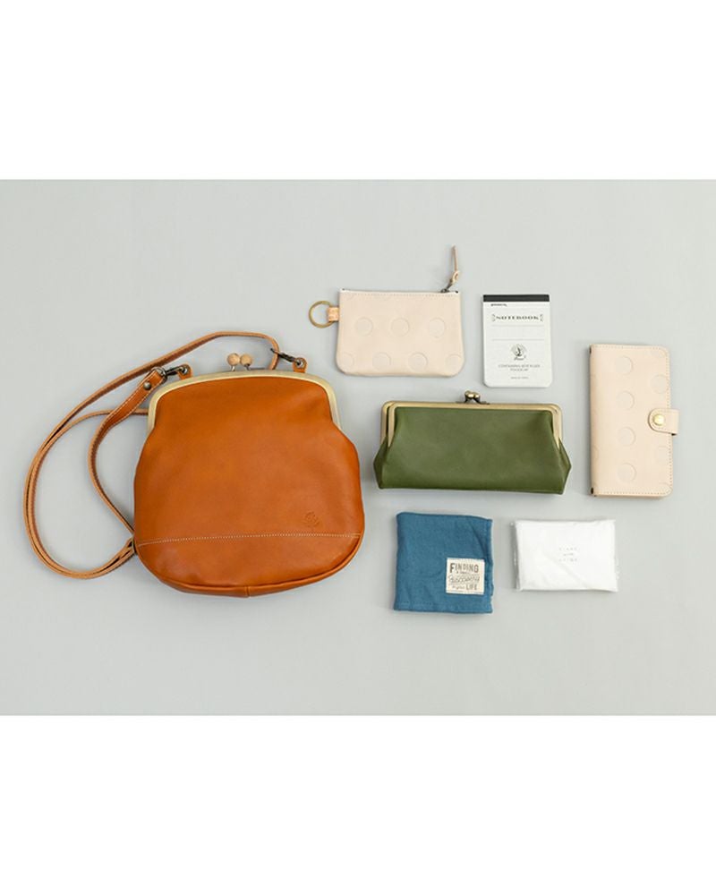 ドロップツリー木玉　 がま口ポシェット