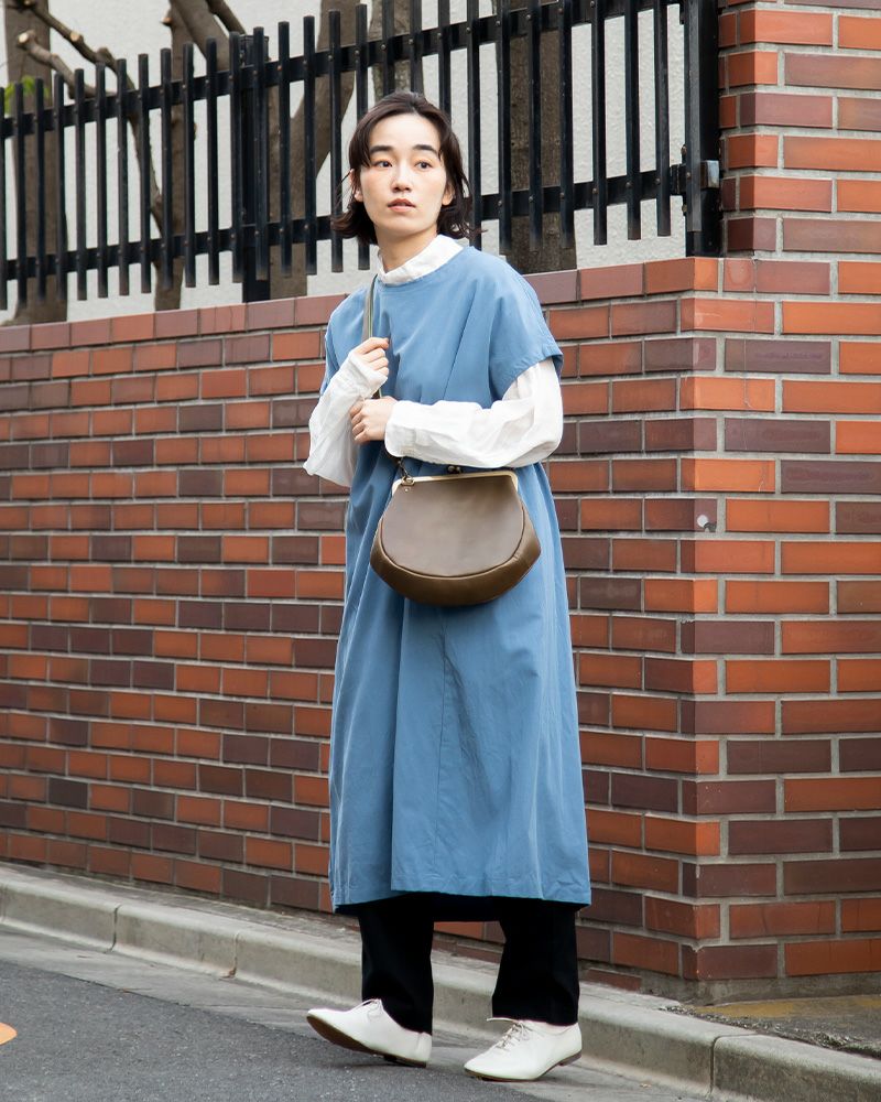 がま口ポシェットの色：グリーン