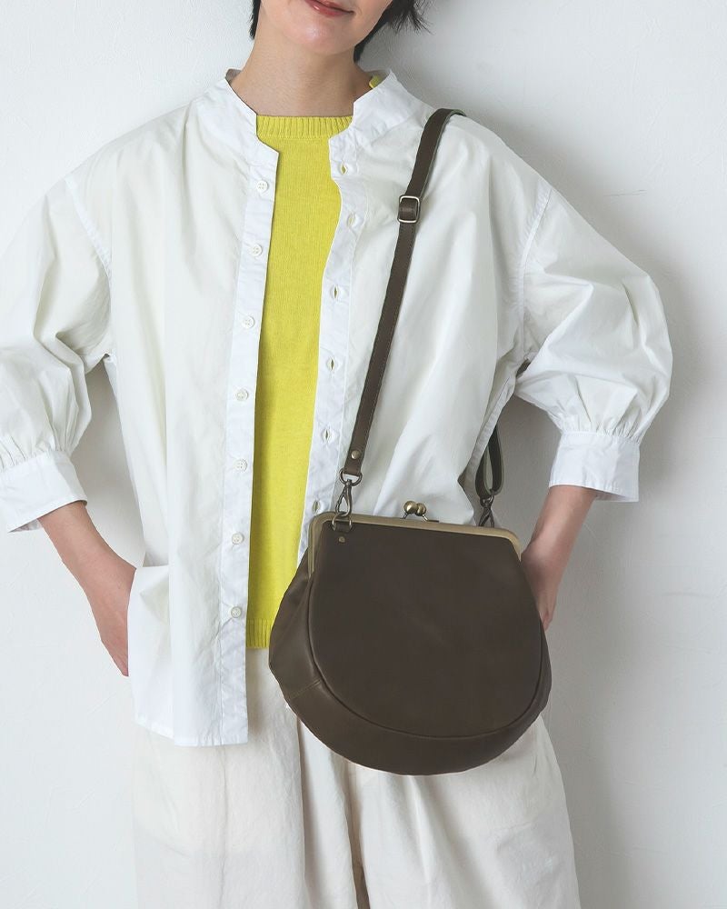 がま口ポシェットの色：グリーン