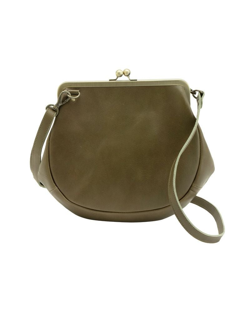 革の艶を楽しむ「しずく がま口ポシェット」 | Kanmi（カンミ）公式