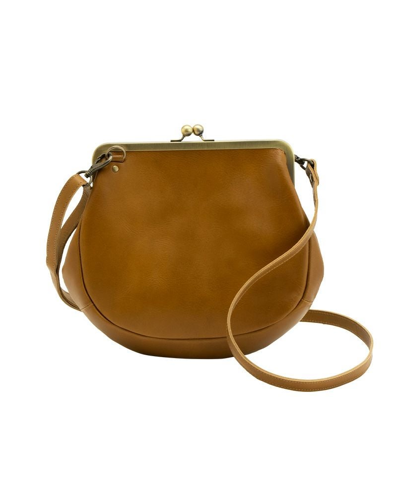 革の艶を楽しむ「しずく がま口ポシェット」 | Kanmi（カンミ）公式