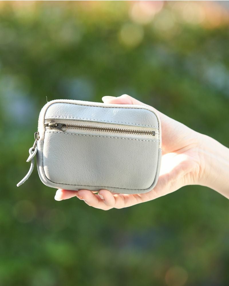 「All story ミニウォレット」グレー