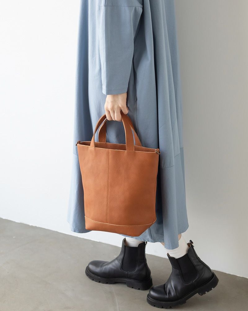 itsu mono 2WAYバッグ：キャラメル