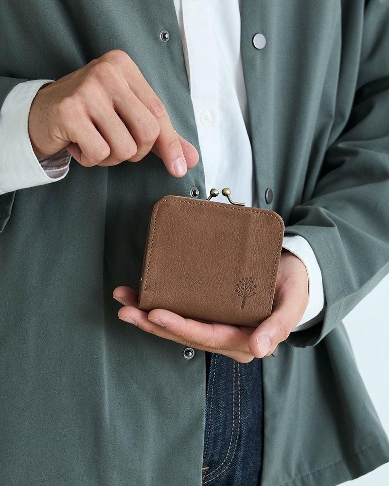 ちょうど良いサイズ感「ドロップツリー がま口 コンパクトウォレット