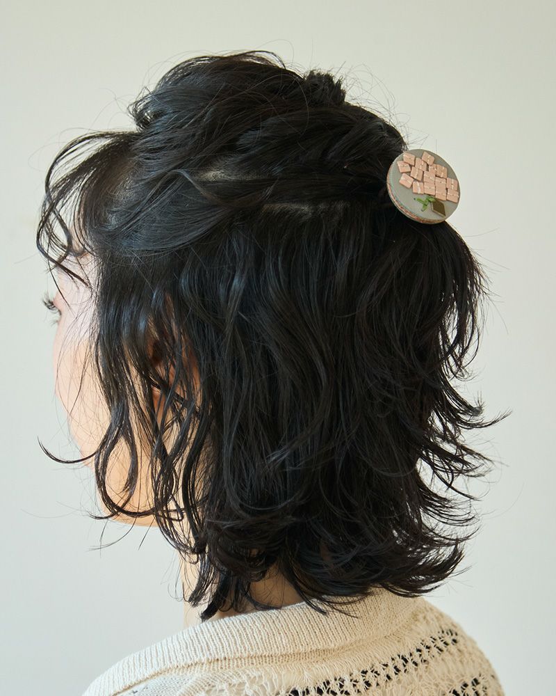 「sa i te ヘアゴム」アジサイピンク