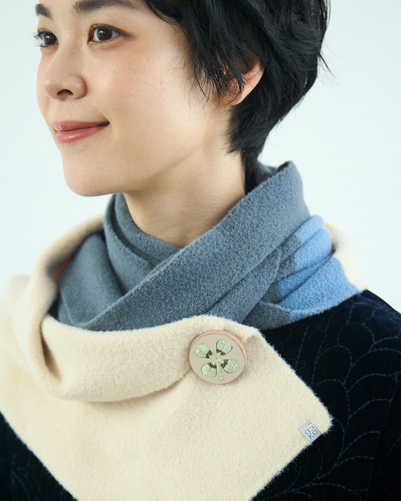 「sa i te ブローチ」クローバーバニラ