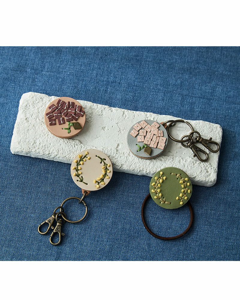 「sa i te」キーリング、ヘアゴム、ブローチ　