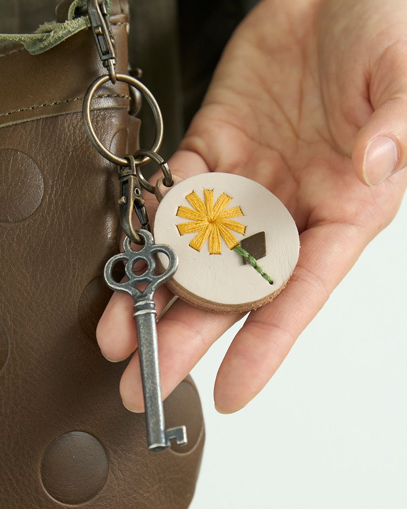 「sa i te キーリング」タンポポ　イエロー