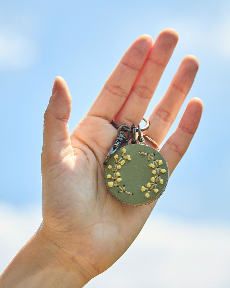 「sa i te キーリング」ドライミモザ