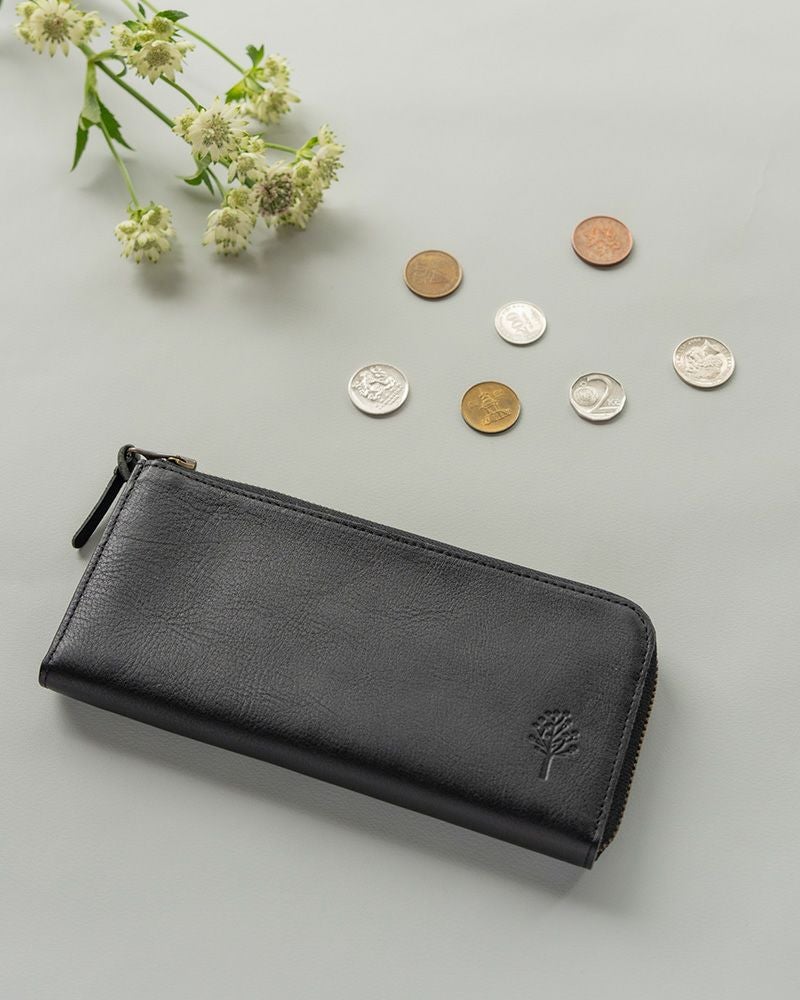 薄い軽い、たくさん入る「ドロップツリー L型ロングウォレット」