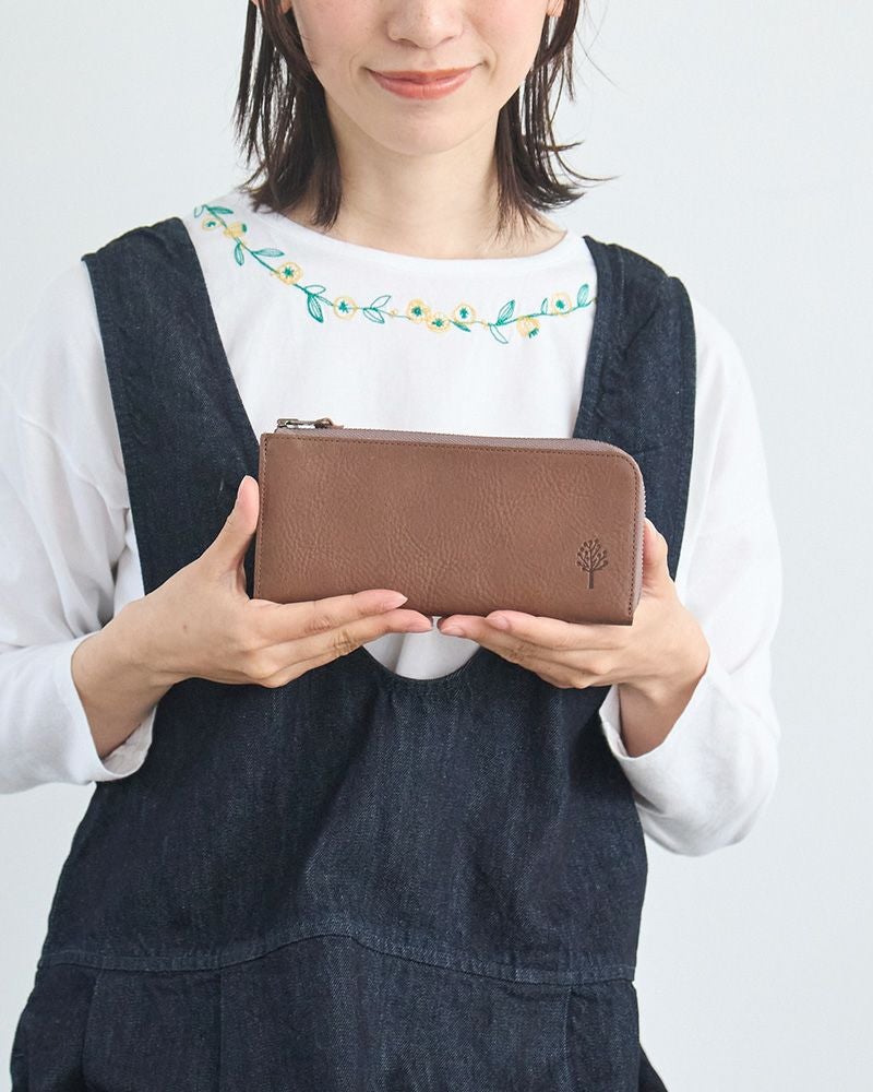 薄い軽い、たくさん入る「ドロップツリー L型ロングウォレット