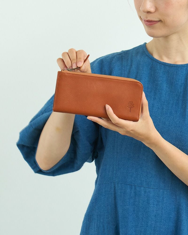 薄い軽い、たくさん入る「ドロップツリー L型ロングウォレット