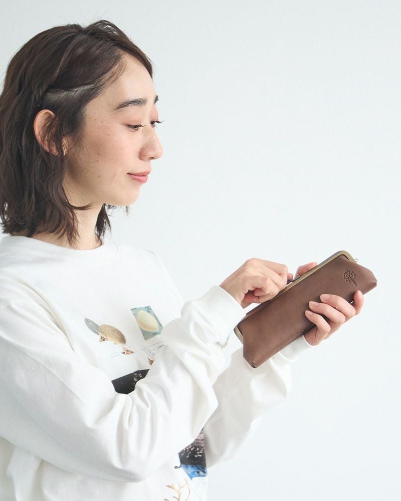 薄い軽い、たくさん入る「ドロップツリー L型ロングウォレット」