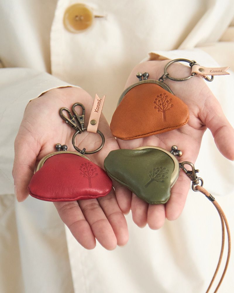 小さなお財布「ドロップツリー こがま口 キーリング」 | Kanmi（カンミ
