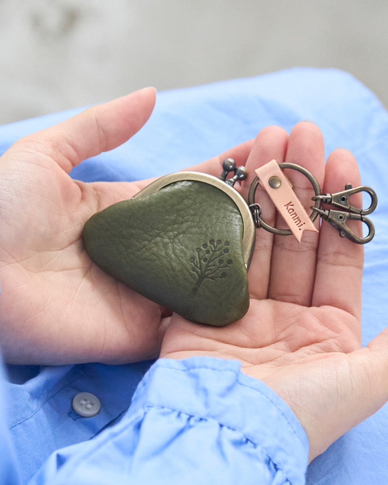 こがま口の色：グリーン