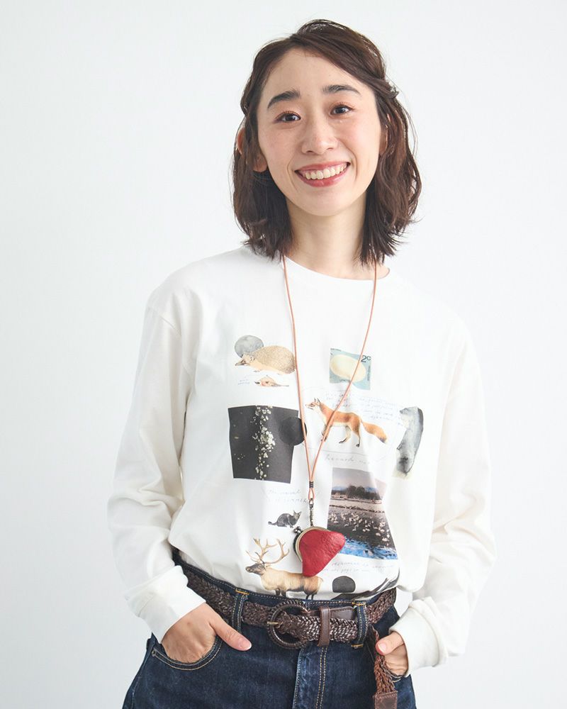 ドロップツリー こがま口 ネックレス：レッド