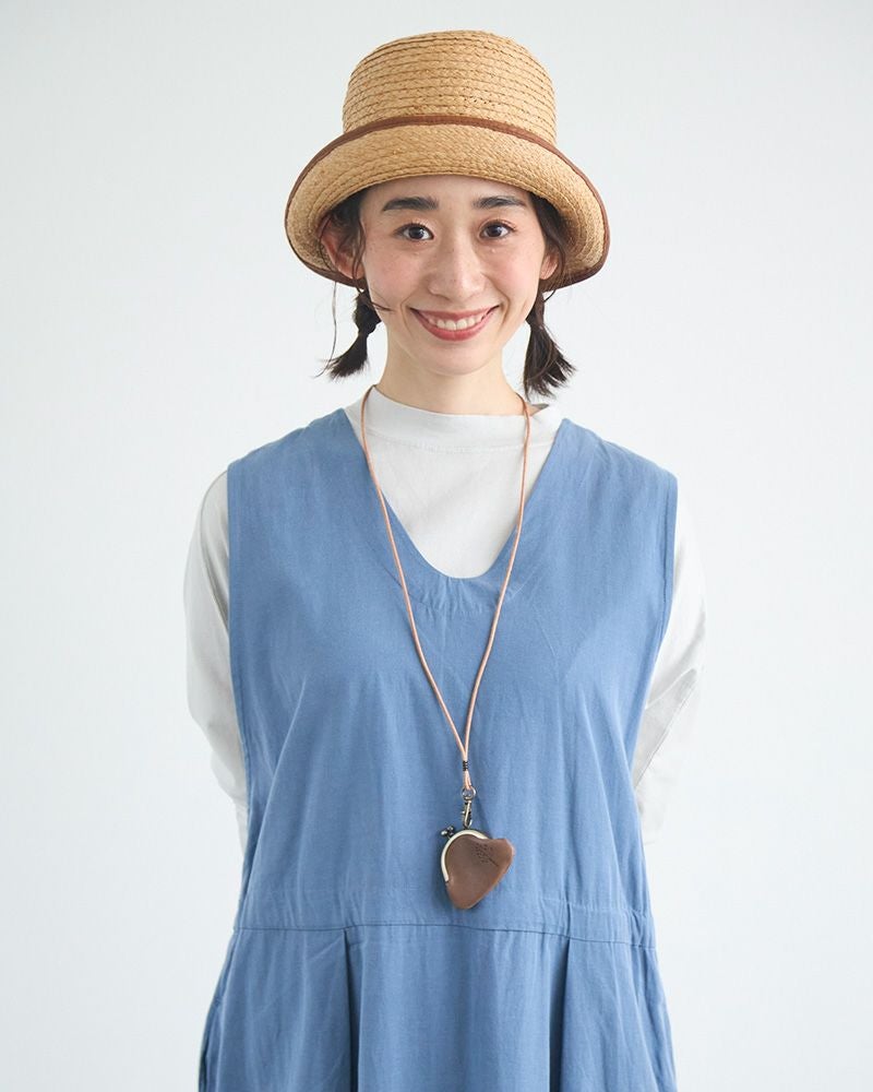 ドロップツリー こがま口 ネックレス：モカグレー