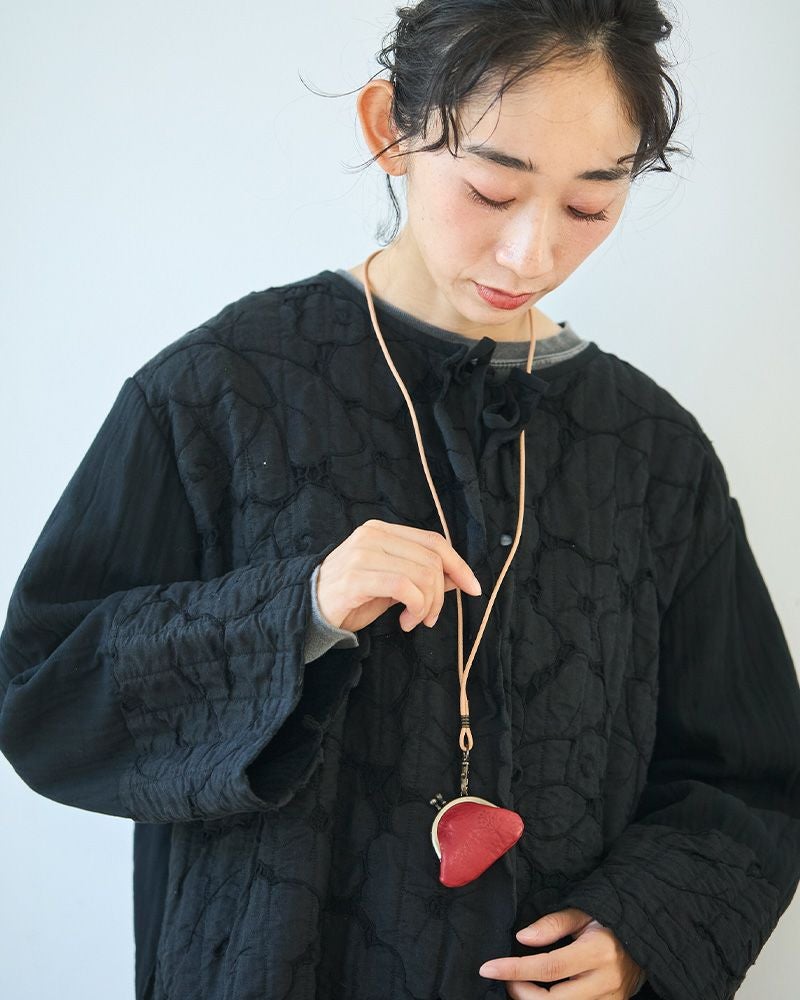 ドロップツリー こがま口 ネックレス：レッド